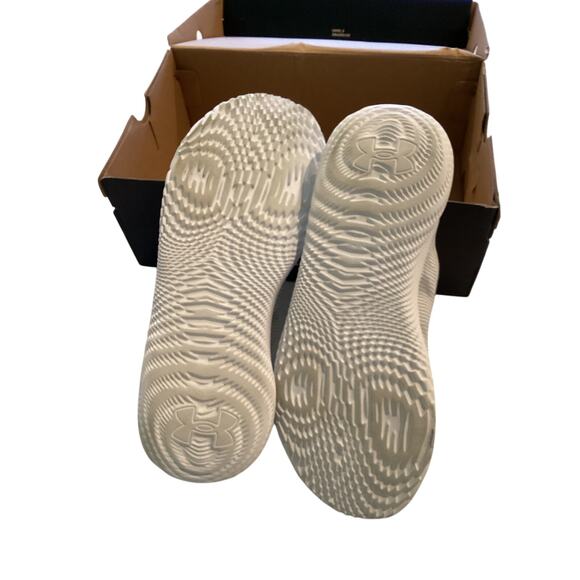 Under Armour Unisex Slip Speed White Mesh Training Shoes - Picture 5 of 8